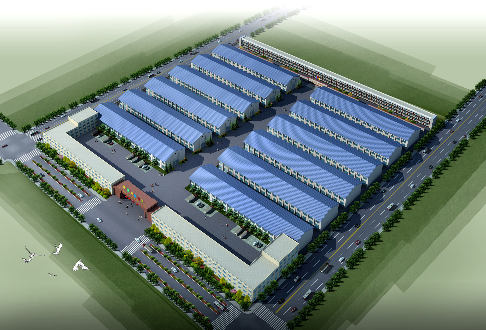 鄭州企鵝糧油機(jī)械有限公司鳥瞰圖